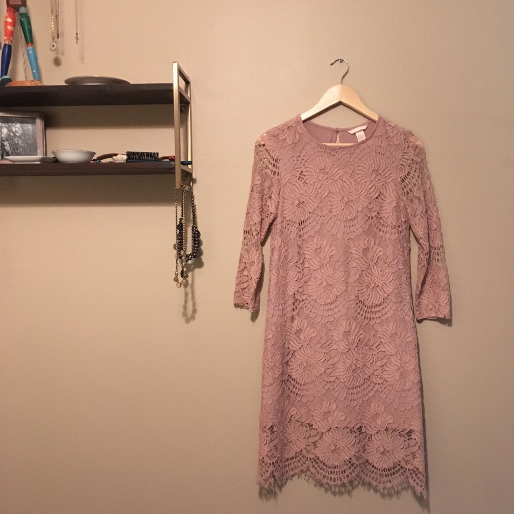 Lace pink dress from H&M